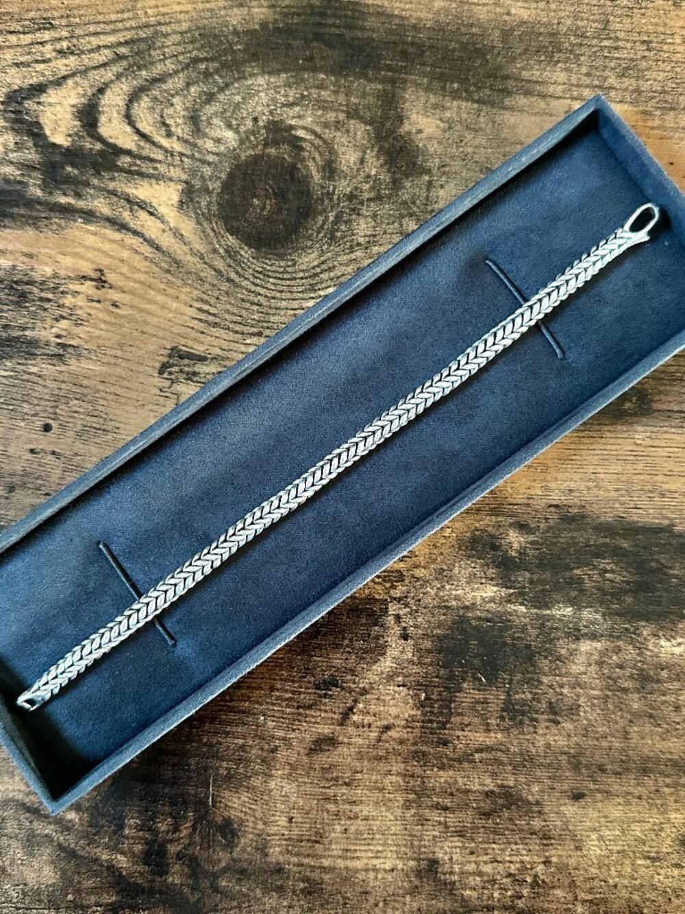 David Yurman Chevron Bead Bracelet in Sterling Silver - 6mm - 8.25"